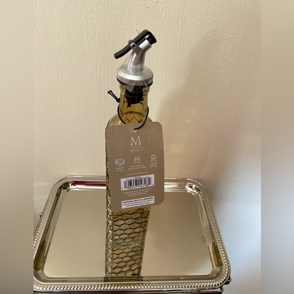 Medici 17 Oz /500ml Glass Cruet easy pour spout leak proof  handwash only . - Picture 2 of 5